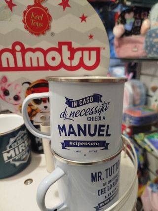 Tazza metallo Manuel #cipensoio nome Manuel