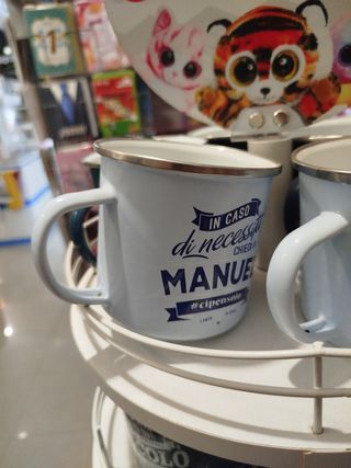 Tazza metallo Manuel #cipensoio nome Manuel
