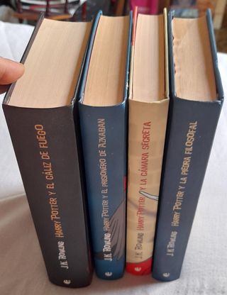 Lote de 4 libros de Harry Potter 