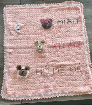 Manta / tapete Bebé Croche (novo)