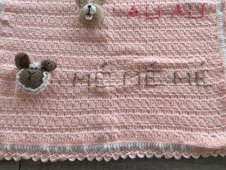 Manta / tapete Bebé Croche (novo)