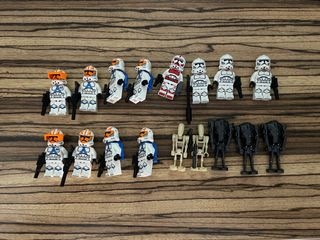 Minifiguras LEGO clones Star Wars 75372 75359 (x2)