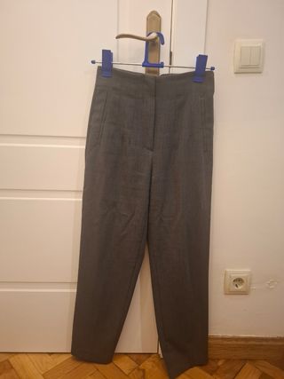 Pantalón Zara Gris Talla S