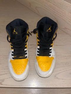 Air Jordan 1 High - Scarpe gialle e bianche