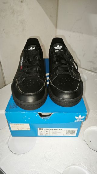 Adidas Continental 80 J - Scarpe Nere Tg 37⅓