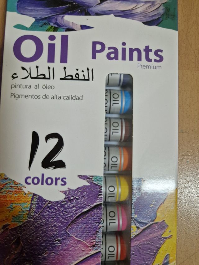 Pinturas al óleo (12 colores)