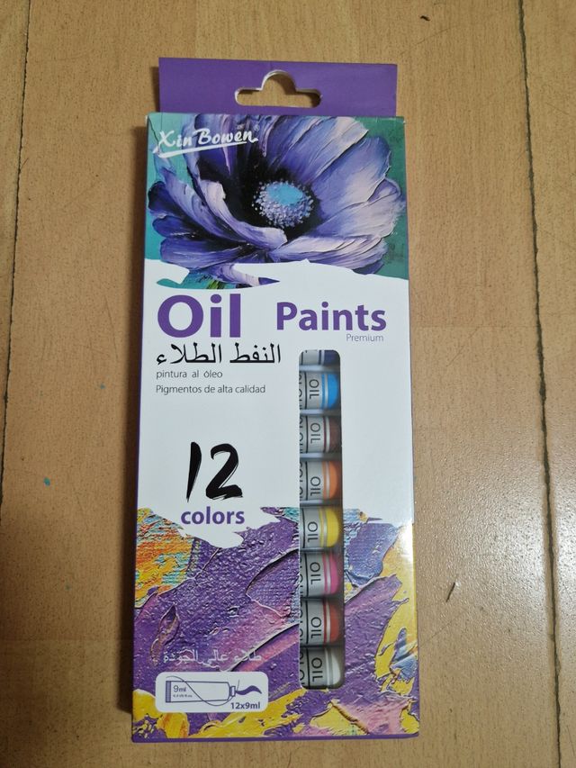 Pinturas al óleo (12 colores)