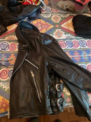 Cazadora de Cuero de los años 80