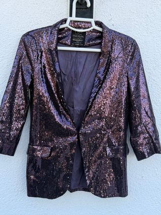 Americana lentejuelas River Island S