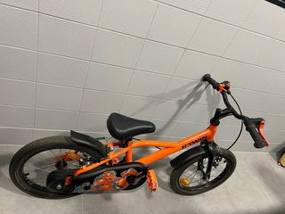 Bicicleta niño B'Twin 16" naranja