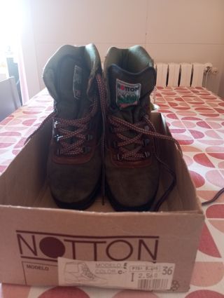 Botas montaña Nº36 - Marrón-Verde