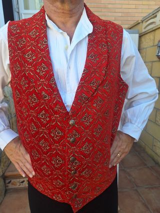 Chaleco rojo y dorado - Baturro