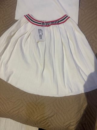 Conjunto miu miu blanco - nuevo