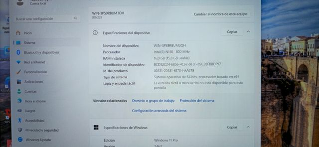 Portátil 15,6 Nuevo