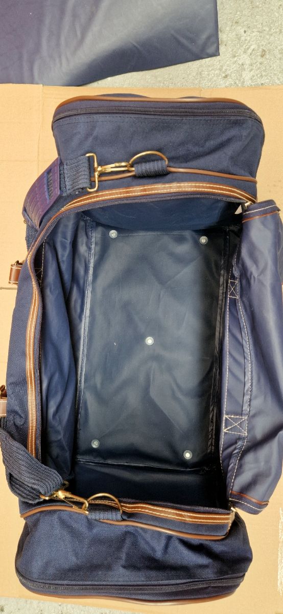 Bolsa viaje azul marino-marrón