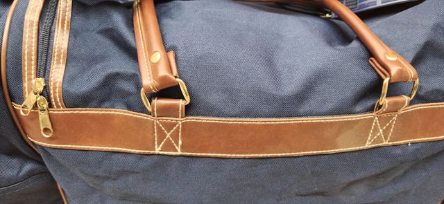 Bolsa viaje azul marino-marrón