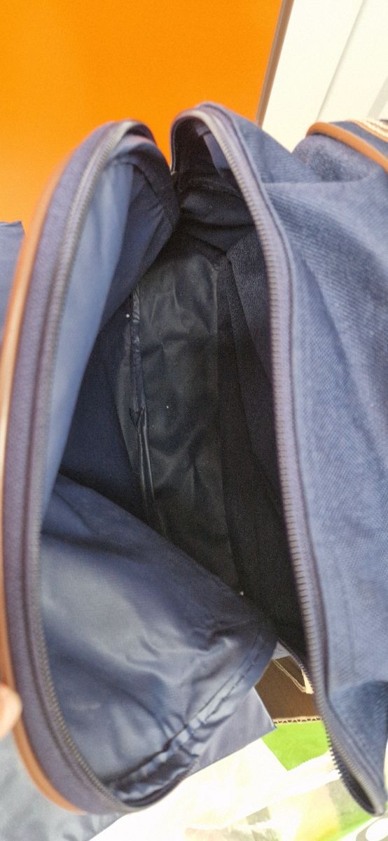 Bolsa viaje azul marino-marrón