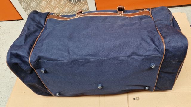 Bolsa viaje azul marino-marrón