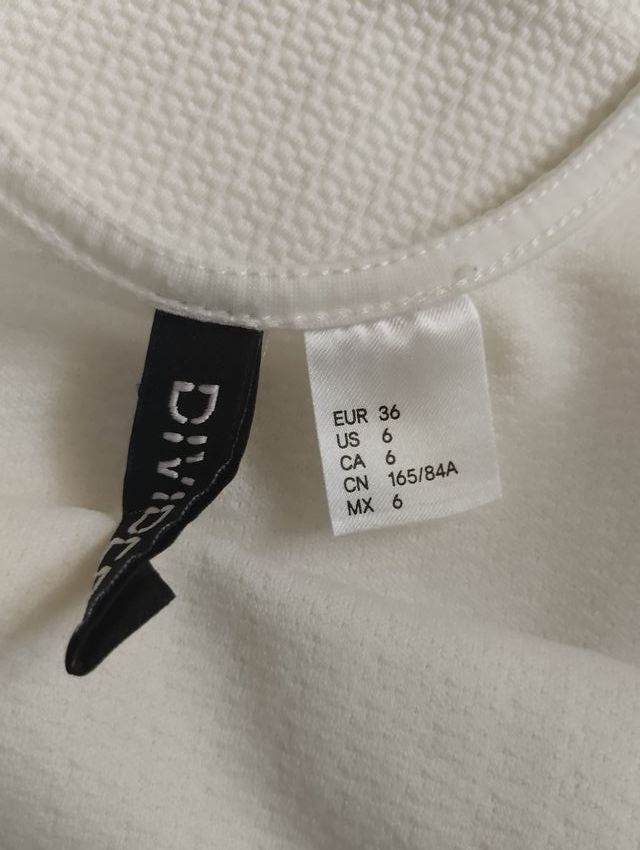 Vestido blanco H&M talla S
