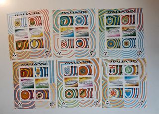 Italia '90 - francobolli (6 fogli)