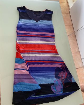 Vestido Desigual multicolor rayas