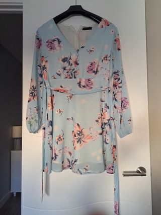 Vestido floral azul