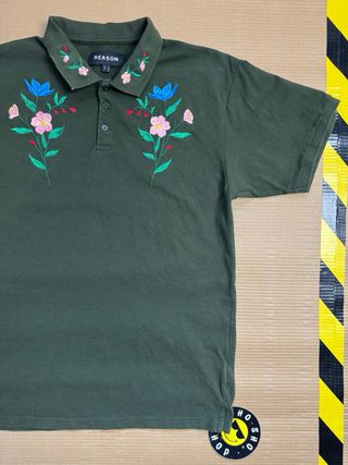 Camiseta Polo Reason | Oliva verde | Hombre L 