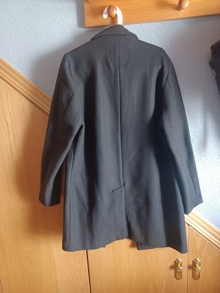 Gabardina negra hombre