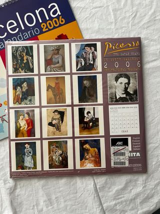 Set 5 Calendari Arte 2006:Picasso, Schiele, Calder