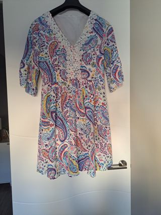 Vestido multicolor estampado