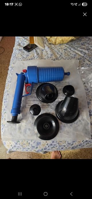 Pistola desatascadora WC