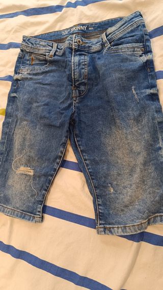 Shorts vaqueros rotos talla 13-15 años M H&M 