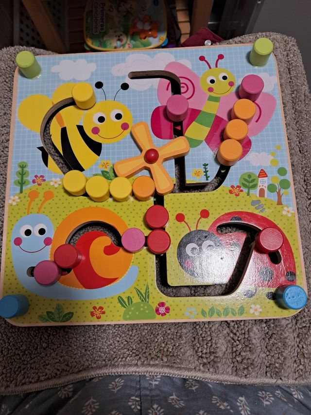 Juego de motricidad fina madera