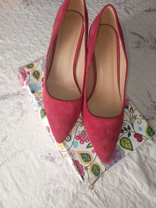 Zapatos tacón Dospies burdeos nº41