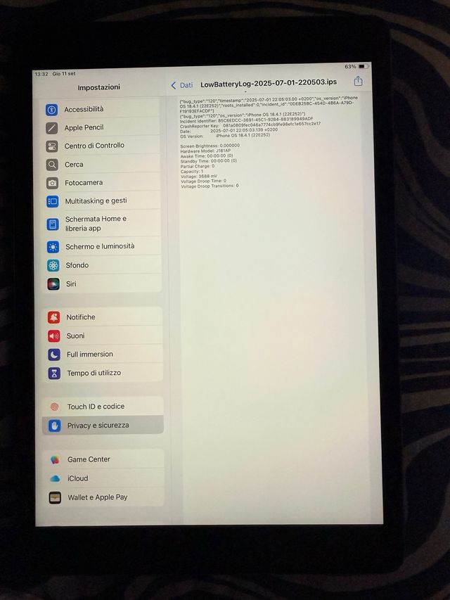 iPad 9a Gen (2021) 64GB Grigio