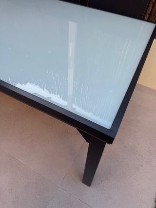 Mesa jardín exterior - cristal

