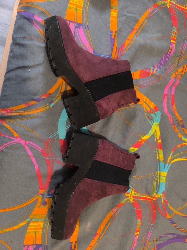 Botines granate mujer nº 41