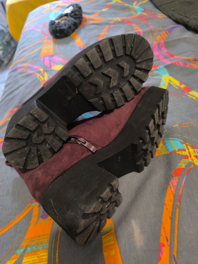 Botines granate mujer nº 41