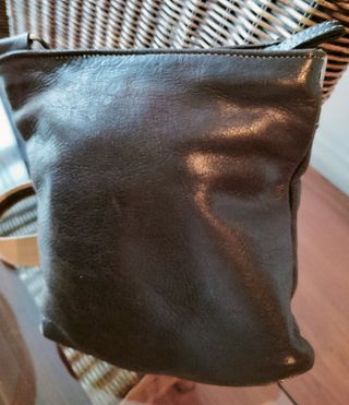 Bandolera piel marrón chocolate