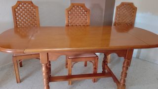 Mesa comedor madera maciza