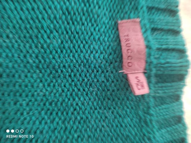 Chaleco punto turquesa con pelo Yo llevo talla 40