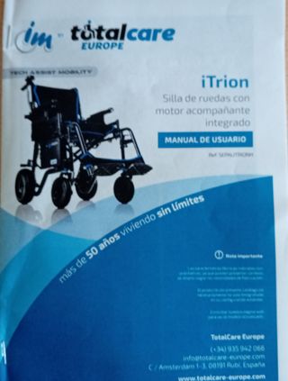 Silla de ruedas eléctrica Itrion
