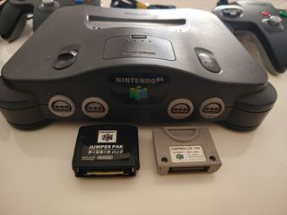 Nintendo 64 consola negra