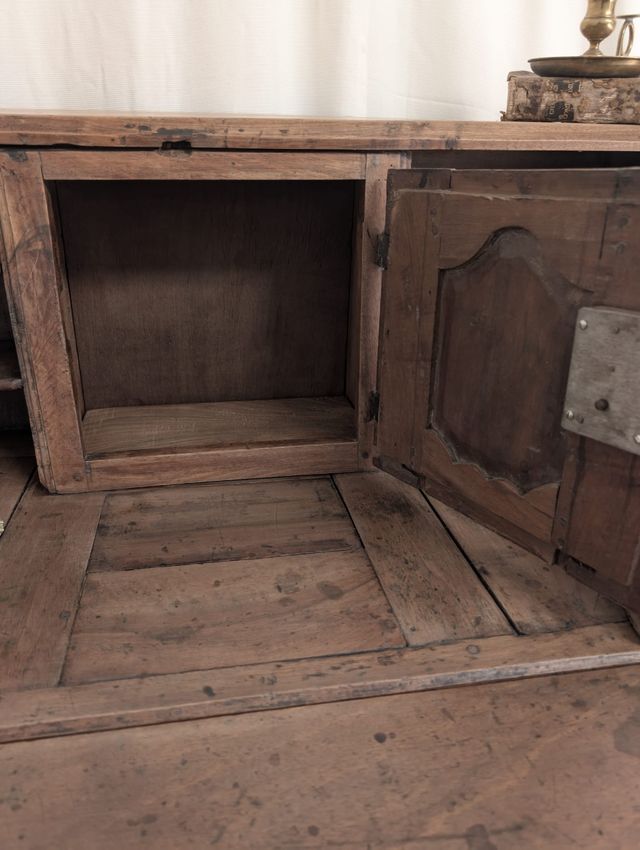 Antiguo secreter frances de nogal