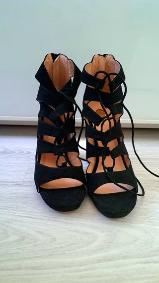 Sandalias LA STRADA negras, talla 37