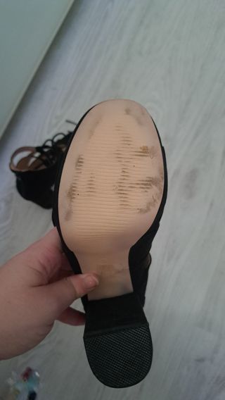 Sandalias LA STRADA negras, talla 37