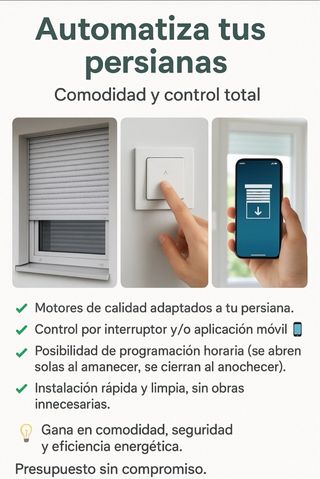 Automatiza tus persianas – Comodidad y control