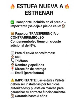 Estufa de Pellets Fire Canalizada Burdeos ESC67009