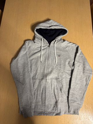 Sudadera GANT gris con cremallera