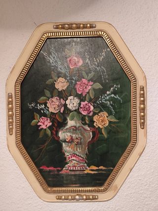 Cuadro flores vintage